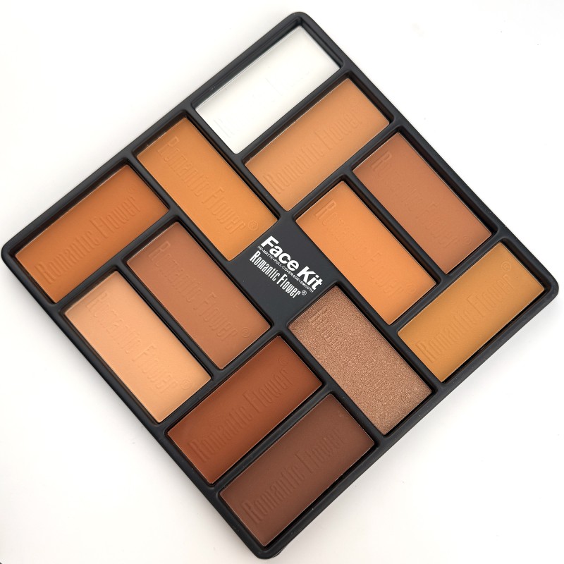 Contour Palette Manufacturer - New Design Wholesale Custom Logo 12 in 1 Dark Face Makeup