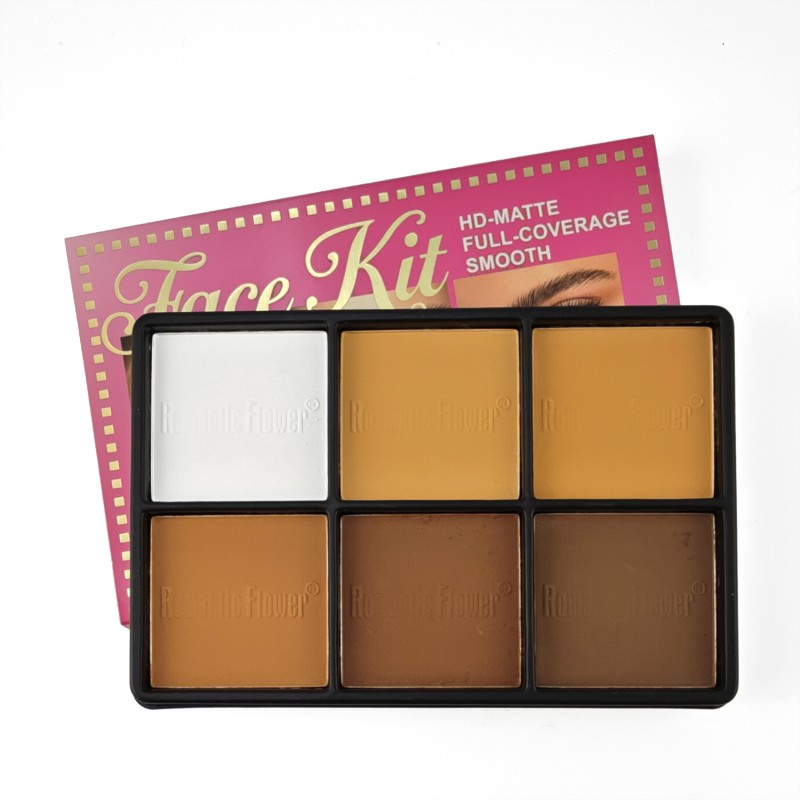 Contour Powder Palette Supplier - Hot Selling 6 Color Matte Waterproof Full Coverage