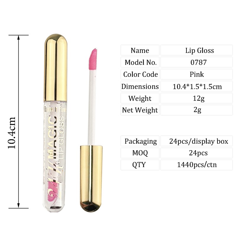 Lip Oil Factory - New Design Custom Moisturizing Tint Magic Lip Oil Vegan Change Color Pink