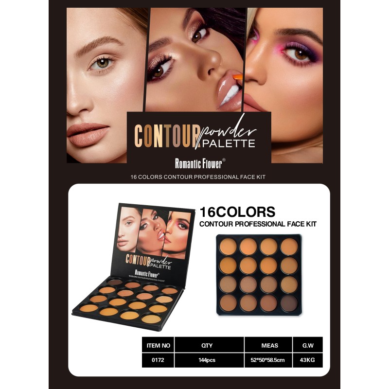 Contour Palette Manufacturer - Private Logo Wholesale High Quality 16 Colors for Black Women