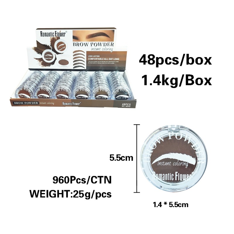 Eyebrow Powder Supplier - 6 Colors Wholesale New Design Long Lasting Waterproof Makeup Eyebrow Powder