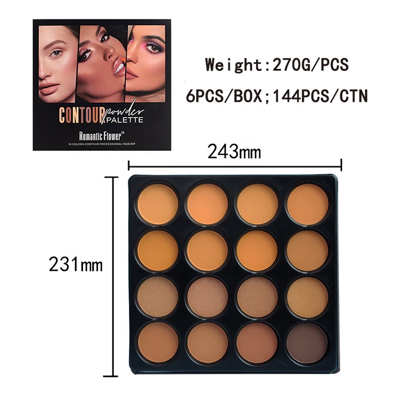 Contour Palette Manufacturer - Private Logo Wholesale High Quality 16 Colors for Black Women