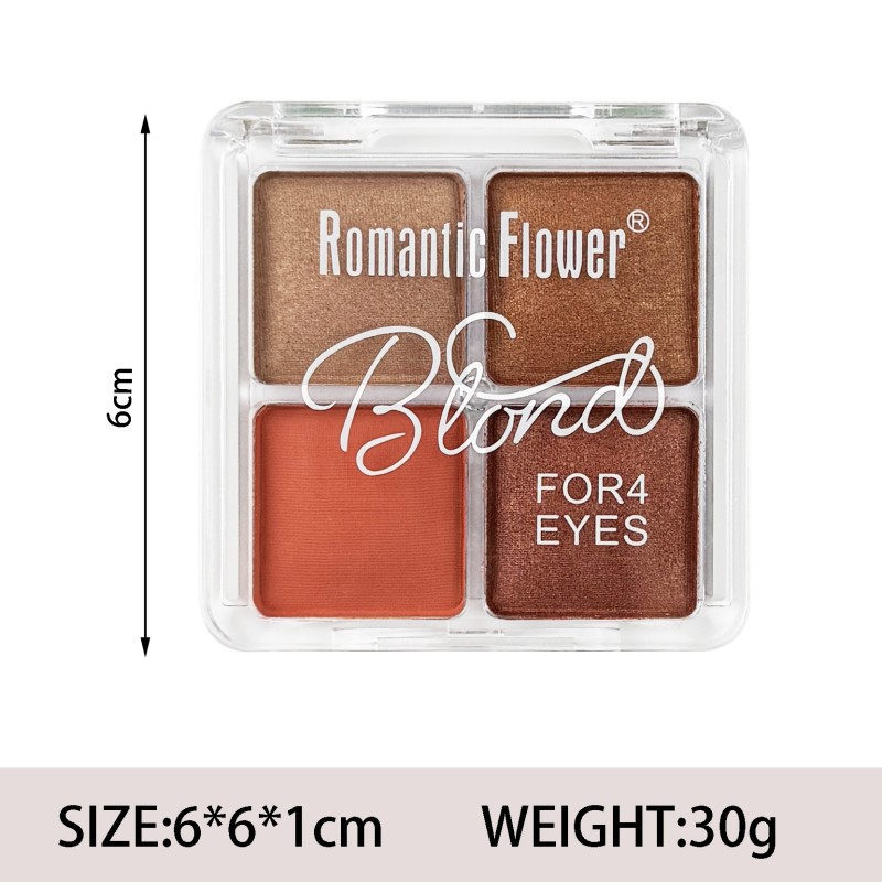 Eyeshadow Palette Manufacturer - New Design Factory Manufacturer 4 Colors Shimmer Glitter Vegan Private Label