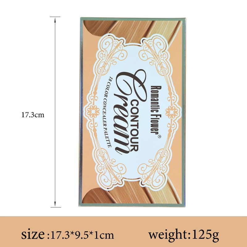 Concealer Cream Palette Manufacturer - Wholesale Popular 18 Color Heart-Shaped Waterproof Contour