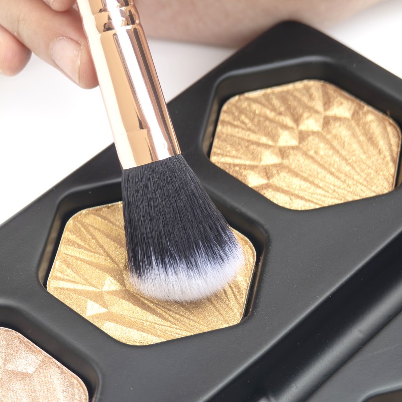 Highlighter Palette Supplier - 2025 New High Quality Glow Makeup Kit 6 Shades with Soft Brush