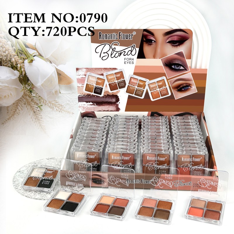 Eyeshadow Palette Manufacturer - New Design Factory Manufacturer 4 Colors Shimmer Glitter Vegan Private Label