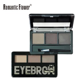 Pressed Powder Eyebrow Factory - New Design Wholesale 3 Color Waterproof High Pigment Pressed Powder Eyebrow