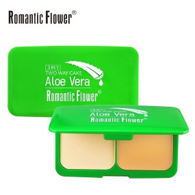 Powder Palette Manufacturer - Wholesale 3 in 1 99% Aloe Vera Two Way Cake Nude Matte