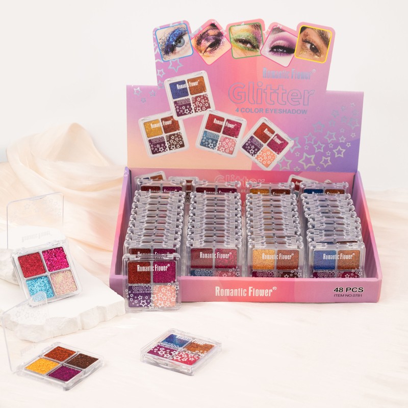 Eyeshadow Palette Factory - Customizable Wholesale 4 Color Long-Lasting Pigmented Blendable Shimmer