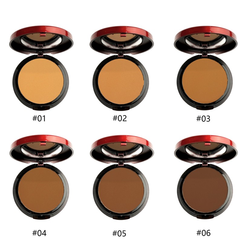 Pressed Powder Factory - 6 Colors Private Label Full Coverage Matte for Dark Skin