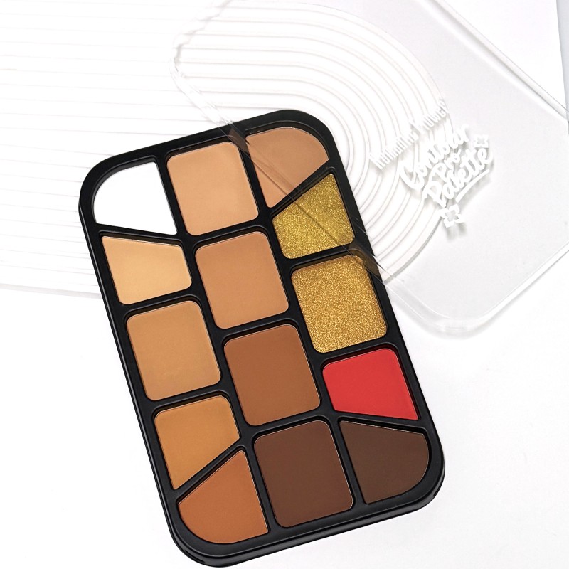Powder Palette Factory - New Design Private Label 14 in 1 Contour Highlight Blush