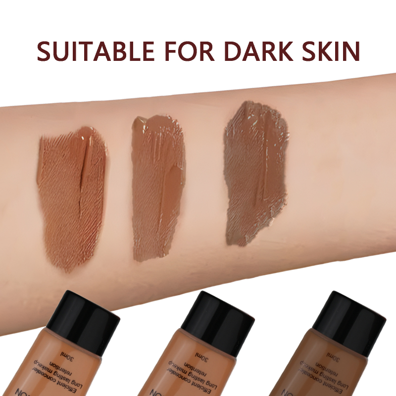 Foundation Factory - OEM ODM Wholesale 3 Shades Full Coverage Dark Long-lasting Waterproof