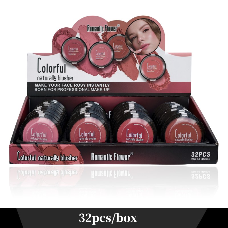 Blush Powder Manufacturer - Hot Sale Romantic Flower 4 Color Blush High Pigment Long-lasting Matte