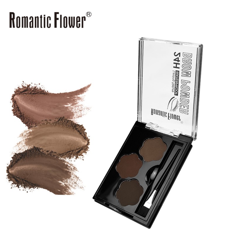 Eyebrow Powder Manufacturer - Private Label 3 Shades Waterproof Long Lasting Natural Powder with Brush