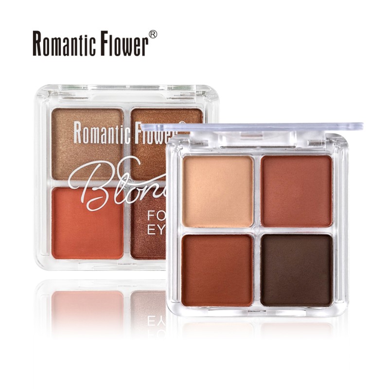 Eye Shadow Palette Factory - Custom Logo Four-Color Eye Shadow High Pigment Waterproof Long Lasting