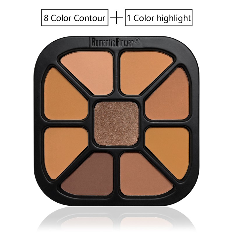 Contour Palette Supplier - Wholesale 9 Colors Full Coverage Oil Control for Dark Skin
