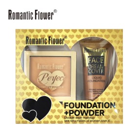 Makeup Kit Supplier - OEM ODM 2 in 1 Pressed Powder Foundation for Dark Skin