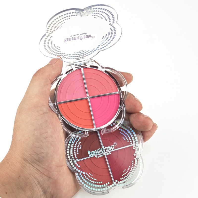 Blusher Palette Factory - Customized Manufacturers Nature Softening Multicolor Cute Blusher Palette