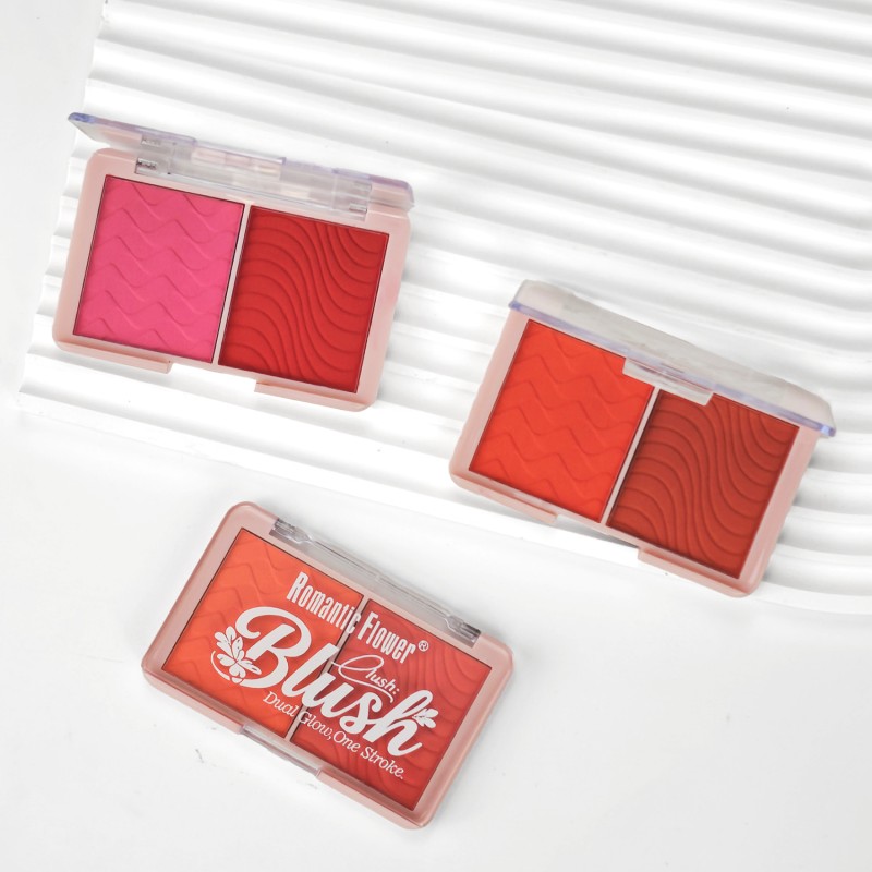 Cheek Blusher Factory - Hot Selling 2 Color Waterproof High Pigmentation Matte Natural Finish