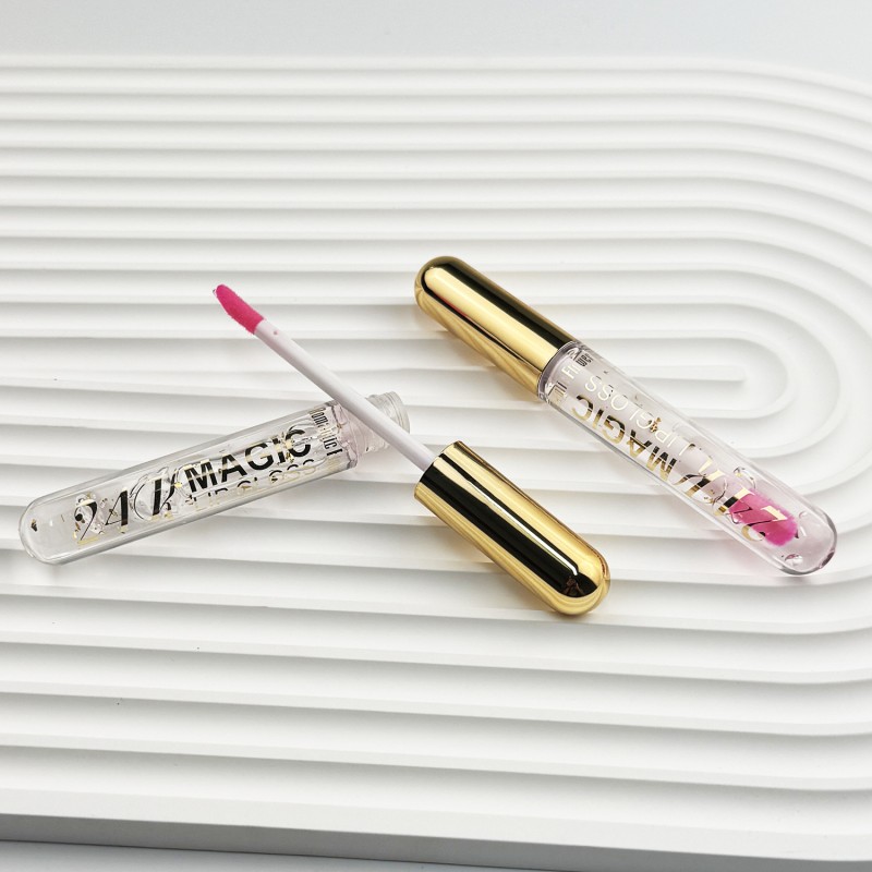 Lip Oil Factory - New Design Custom Moisturizing Tint Magic Lip Oil Vegan Change Color Pink