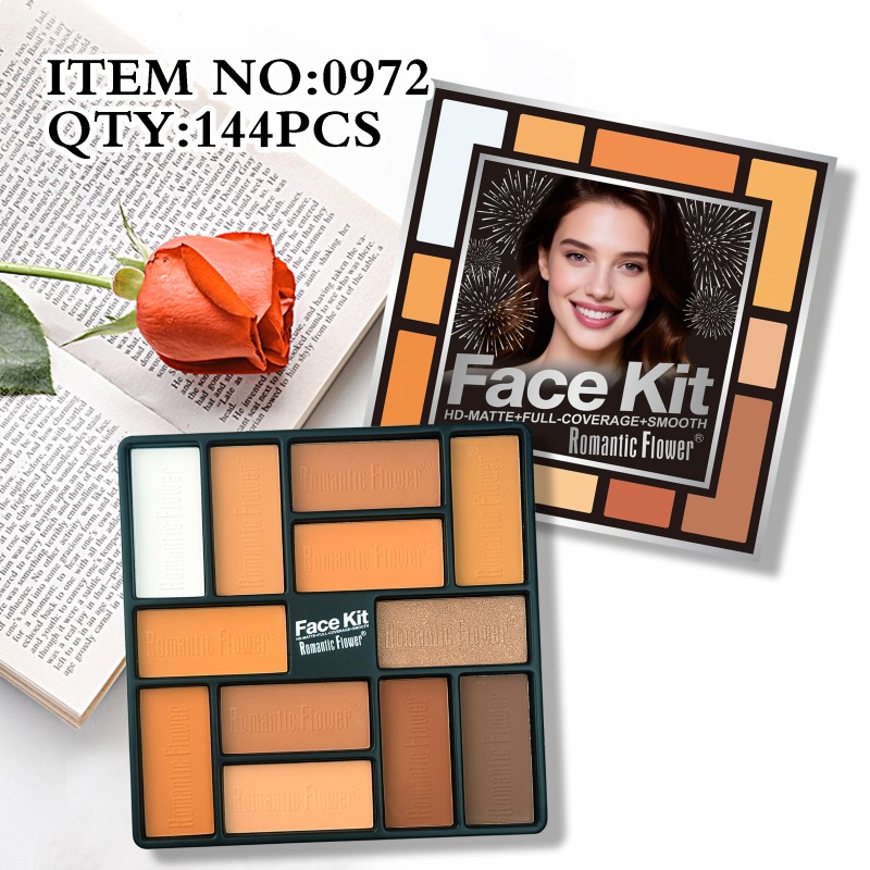 Contour Palette Manufacturer - New Design Wholesale Custom Logo 12 in 1 Dark Face Makeup