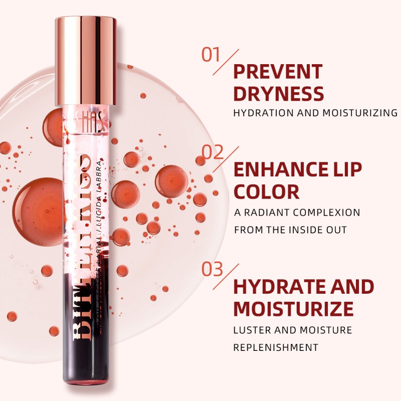 Lip Gloss Supplier - USHAS OEM/ODM Custom Lip Gloss Moisturizing Nourishing Light Non-greasy Mini