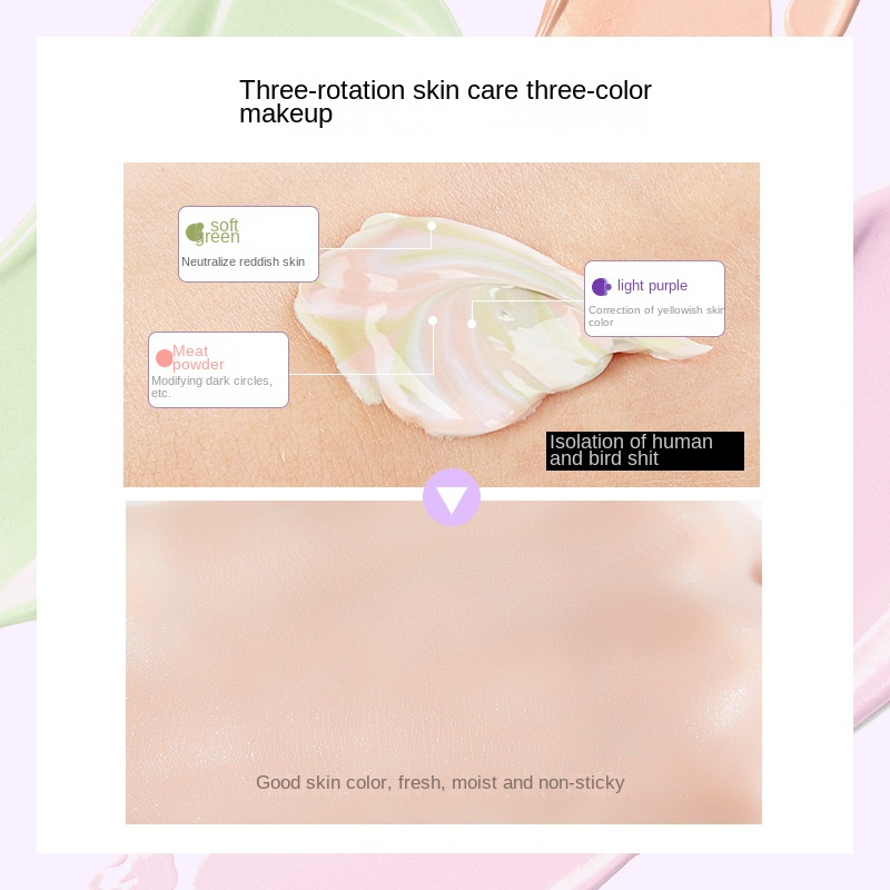 Makeup Base Supplier - Best Selling Moisturizing Whitening Makeup Base Sunblock Three Color