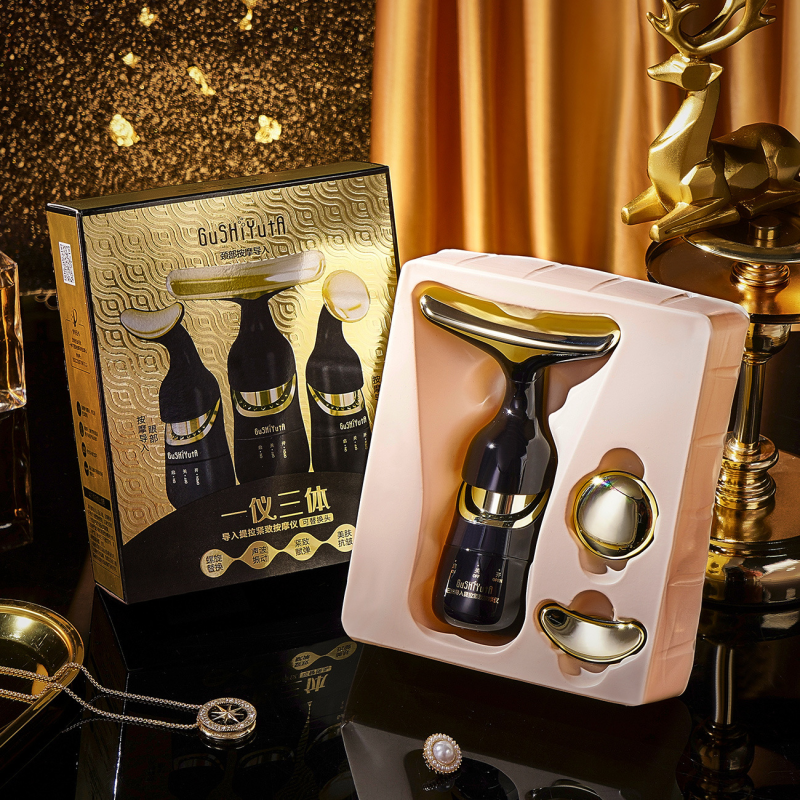 Facial Massager Factory - Facial and Neck Massager Double Chin Vibration Triple Light Plastic Lifting