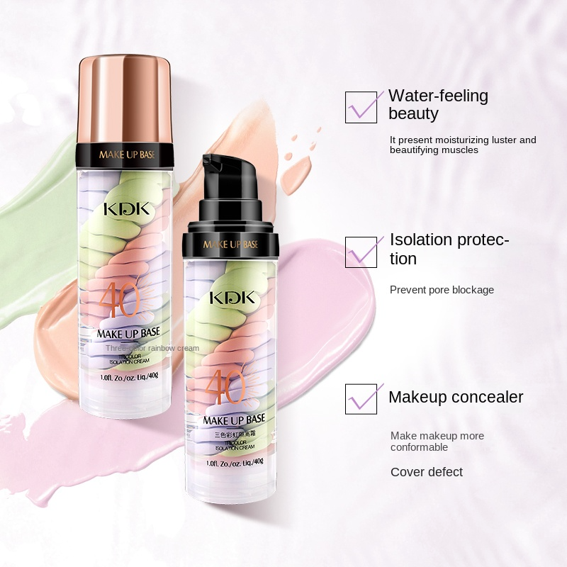 Makeup Base Supplier - Best Selling Moisturizing Whitening Makeup Base Sunblock Three Color