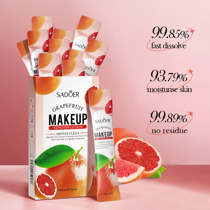 Makeup Remover Manufacturer - SADOER Wholesale Grapefruit Makeup Removing Cream Gentle Cleansing Facial