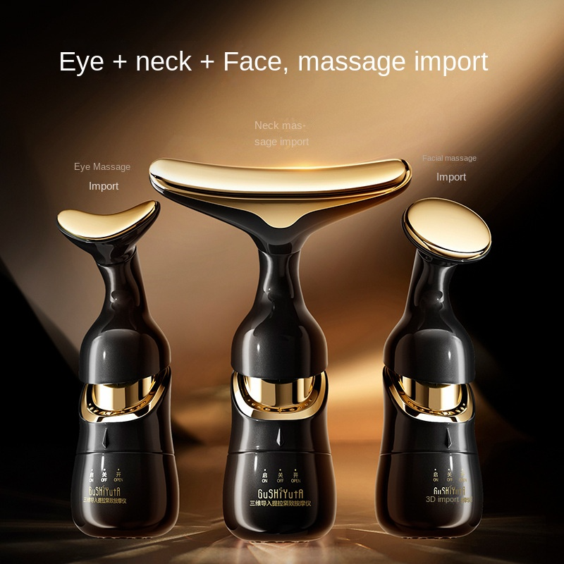 Facial Massager Factory - Facial and Neck Massager Double Chin Vibration Triple Light Plastic Lifting