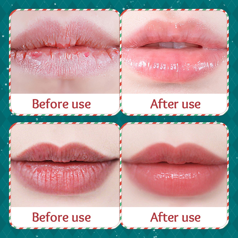 Lip Balm Stick Factory - SADOER Lip Balm Christmas Fruit Plant Extract Honey Cherry Avocado Moisturizing