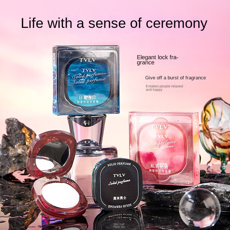 Solid Perfume Balm Supplier - Spot Supply Solid Perfume Balm 24 Hours Lasting Fragrance Small Portable