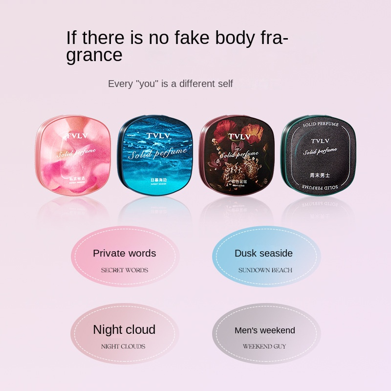 Solid Perfume Balm Supplier - Spot Supply Solid Perfume Balm 24 Hours Lasting Fragrance Small Portable