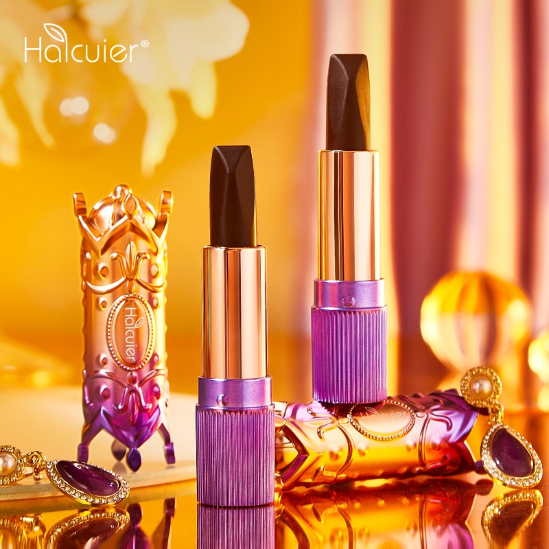 Matte Lipstick Supplier - Factory Supply Magic Matte Lipstick Vendor 3 Color in 1 Black Color