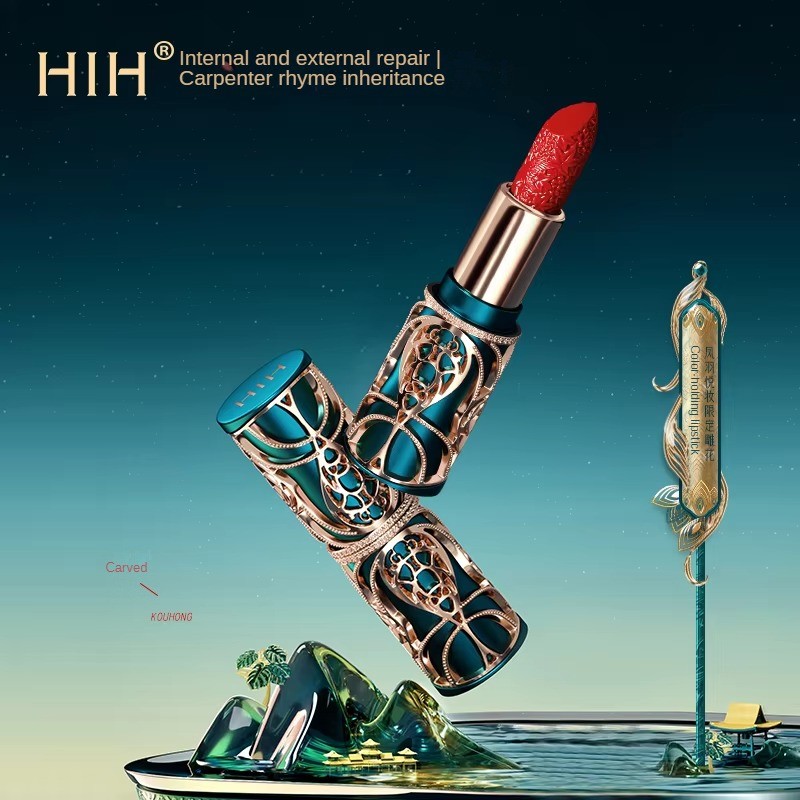 Matte Lipstick Factory - Luxurious Hollow Carved Soft Mist Lipstick Vegan Long Lasting Waterproof