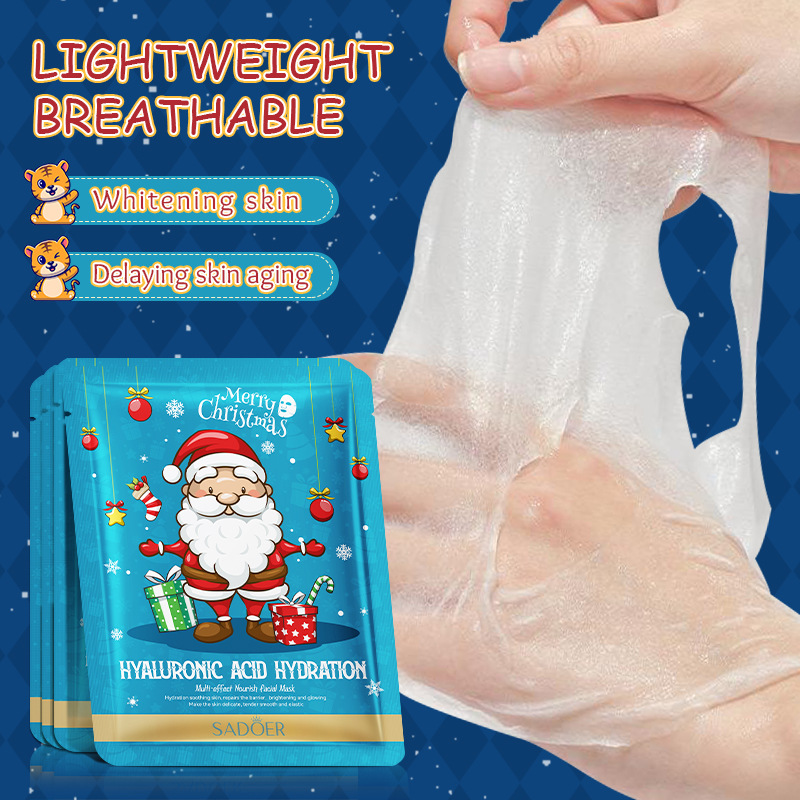 Facial Mask Supplier - 25g Christmas Private Label Multi-Nourishing Avocado for Moisturizing Soothing