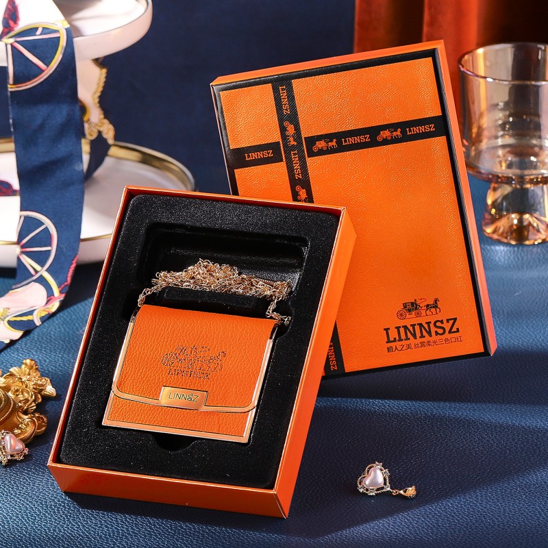 Matte Lipstick Factory - Orange Man Beauty Mist Soft Gloss Three Color Lipstick Magic High Pigment