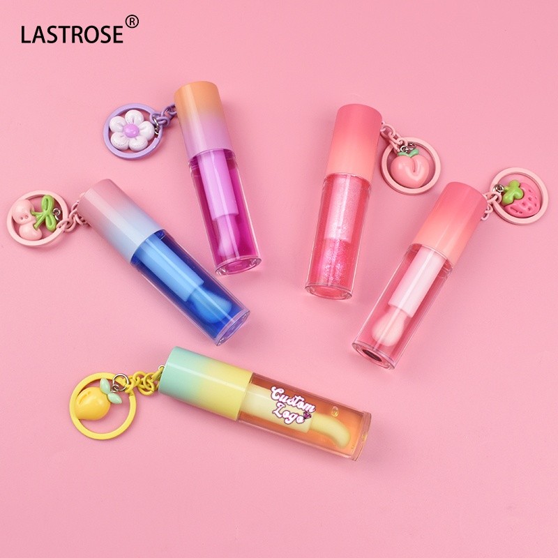 Lip Oil Manufacturer - Wholesale Private Label Key Chain Lip Oil Cute Moisturizing Plumper Fruit Vegan