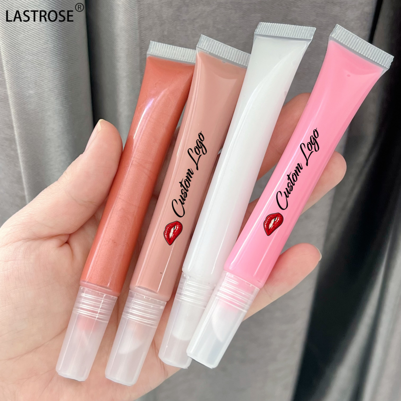 Lip Oil Manufacturer - 15ML Squeeze Vitamin Liquid Lip Balm Tint Clear Brown Fruit Gift Lip Plumper