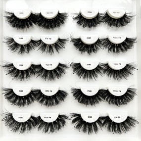 Mink Fur Eyelash Manufacturer - 3D Full Volume Wispy Mink Fur Eyelash Handmade with Look-Like Extensions Free