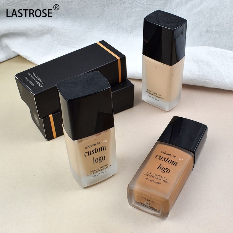 Liquid Foundation Manufacturer - Matte Waterproof Medium Full Coverage Brighten Makeup Liquid Foundation Private Label Face