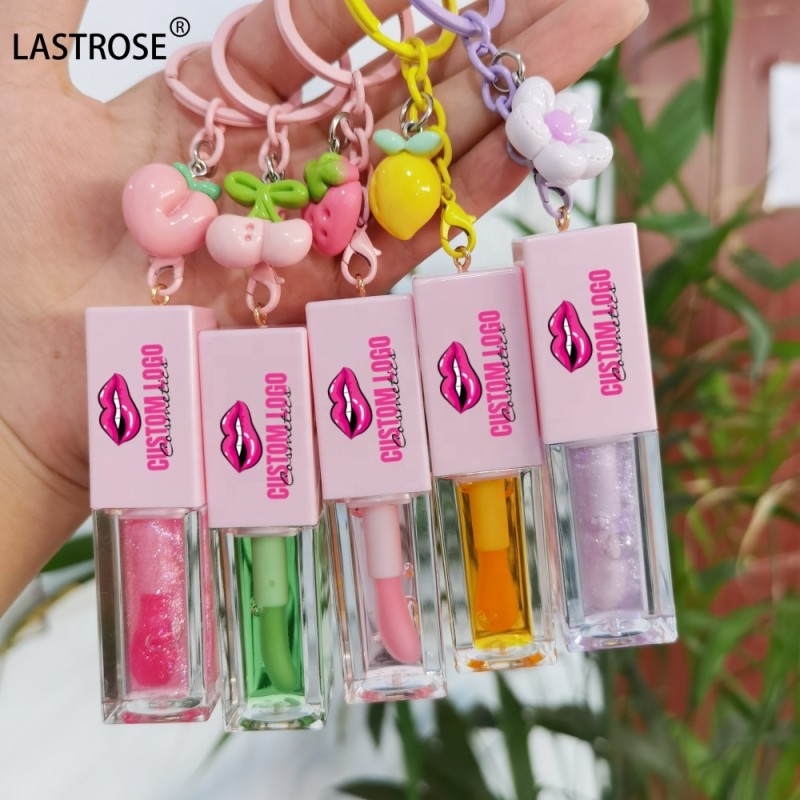 Lip Gloss Manufacturer - Wholesale Make Your Own Logo Hydrating and Plumping Lip Gloss with Keychain