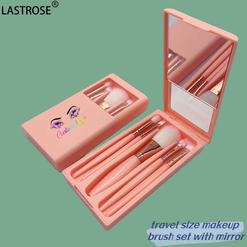 Travel Makeup Brush Set Factory - Mini Make up Brush Set Travel Size Makeup Brush Set With Mirror Portable Professional