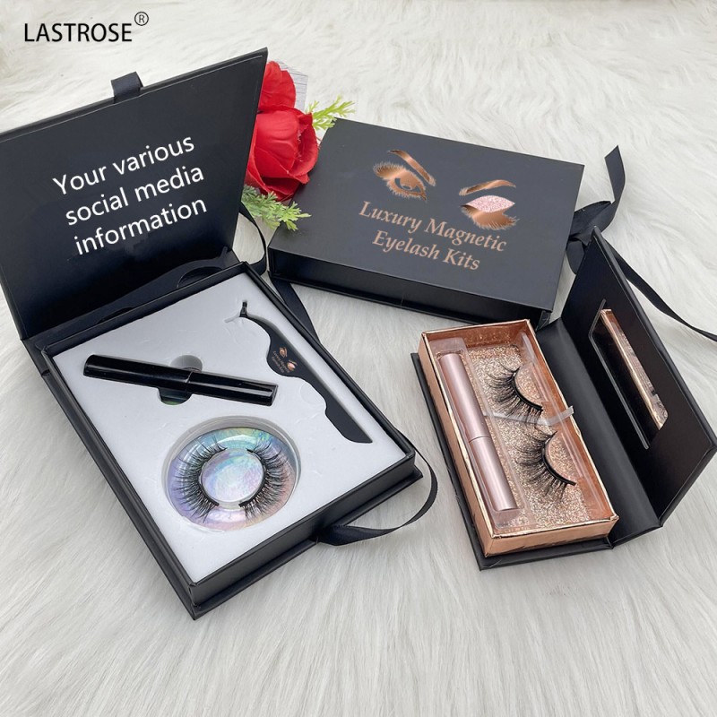 Magnetic Liner Set Manufacturer - Wholesale 3d Magnetic Eyelashes and Eyeliner Set Eye Lash Waterproof Magnetic Liner