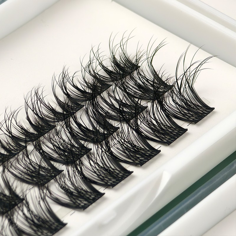 DIY Cluster Lashes Factory - Wholesale Private Label Segment DIY Cluster Lashes Individual Lash Clusters Faux Mink