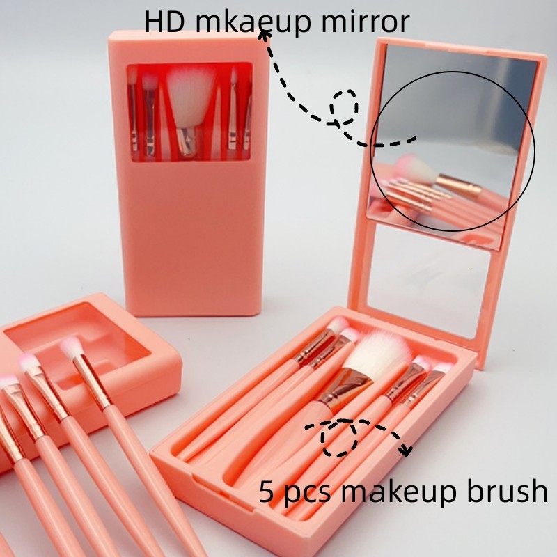 Luxury Makeup Brush Set Manufacturer - Private Label 5pcs Set Makeup Brushes Luxury Makeup Brush Set Portable Makeup Brushes