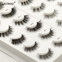 Invisible Band Lashes Manufacturer - Soft Clear Band Vegan Faux Mink Lashes Wholesale Invisible Band Full Strip Lashes