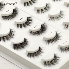 Invisible Band Lashes Manufacturer - Soft Clear Band Vegan Faux Mink Lashes Wholesale Invisible Band Full Strip Lashes
