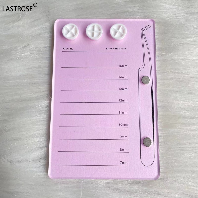 False Eyelash Display Board Supplier - 3 in 1 False Eyelash Display Board Acrylic Lash Tile Glue Holders Magnetic Tweezer Holder